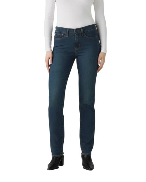 Jeans Levi's 314 straight azul cintura alta para mujer
