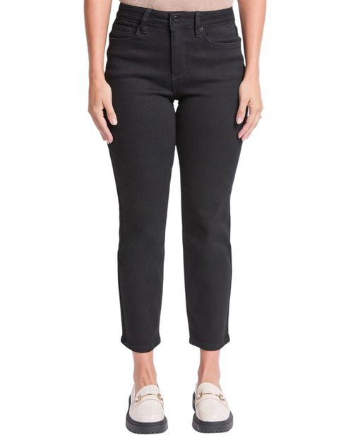 Jeans YMI slim negro cintura media para mujer