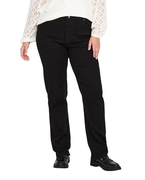 Jeans Only Carmakoma straight cintura media para mujer