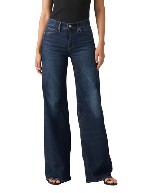 Jeans Levi's 318 wide leg azul cintura media para mujer
