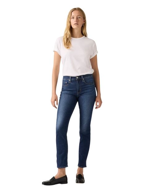 Jeans Levi's 724 straight azul cintura media para mujer