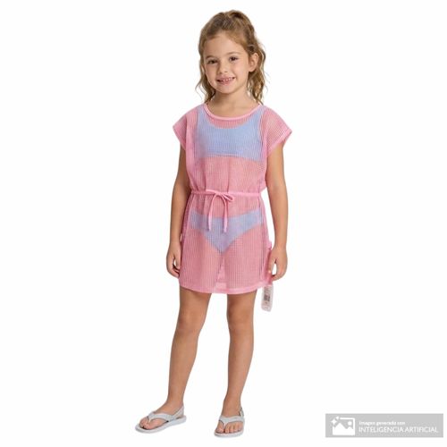 Salida de baño rosado para niña