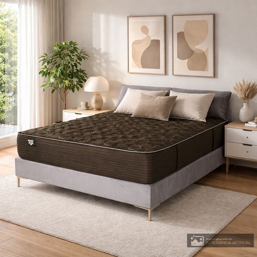 Cama Radiance Air Gel Mattress Taupe Gris confort firme