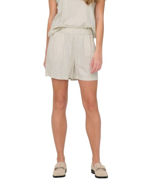 Short JDY pull on con textura cintura alta para mujer