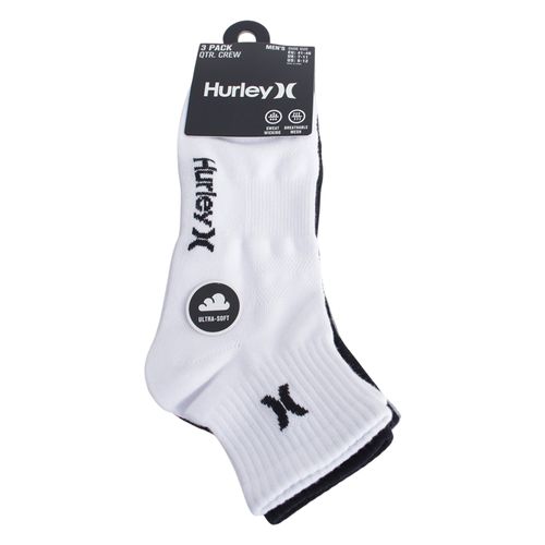 Pack de 3 pares de calcetines Hurley ankle multicolor para hombre