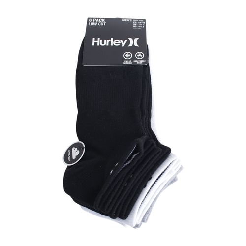 Pack de 6 pares de calcetines Hurley low cut multicolor para hombre