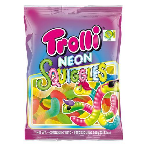 Gomitas de lombríz neón