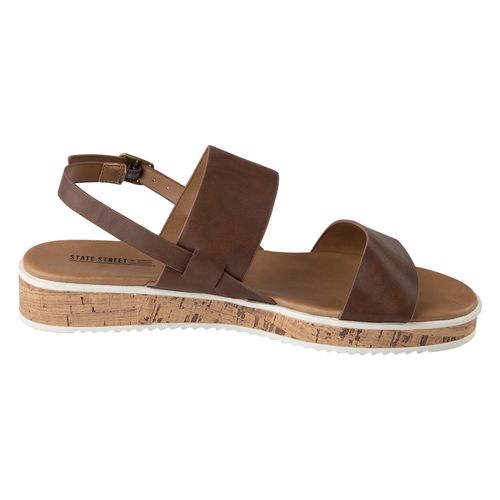 Sandalias Planas Bunbun Para Mujer Cogñac State Street 199802