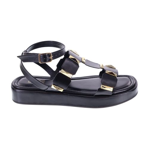 Sandalias Planas Campinas Para Mujer Negro State Street 211202