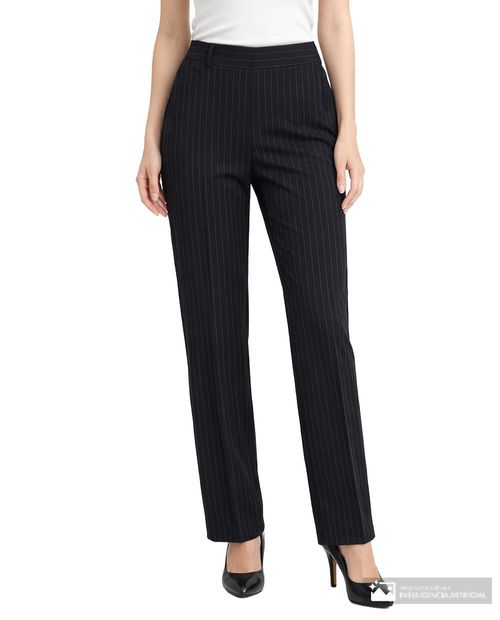 Pantalón Kasper Separates wide leg rayado de cintura alta para mujer