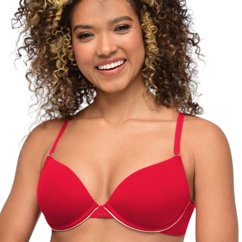Brasier Laura push up rojo copa B para mujer