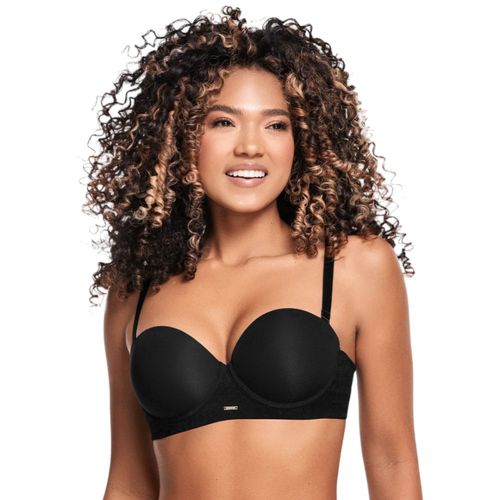 Brasier Laura strapless negro para mujer