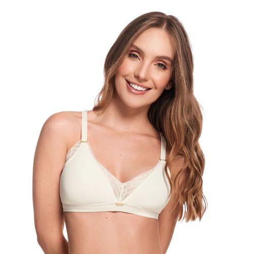 Brasier Laura maternal beige para mujer