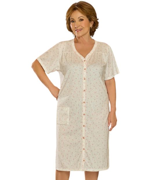 Bata Parisien beige estampada manga corta para mujer