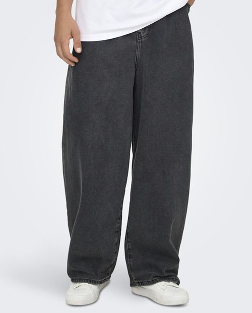 Jeans Only and Sons ballon fit negro denim heather para hombre