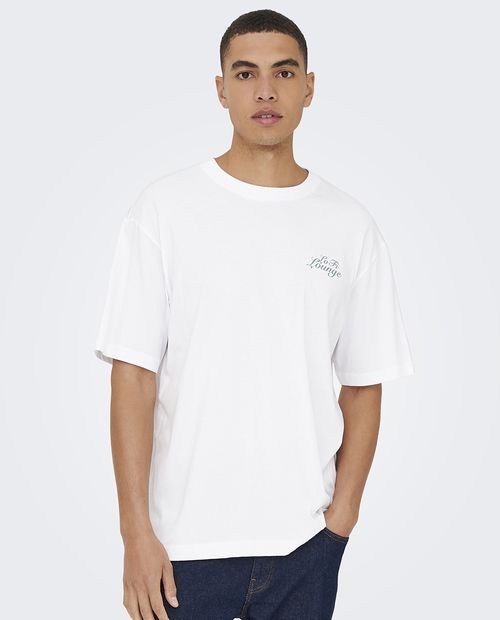 Camiseta Only and Sons regular fit estampada para hombre