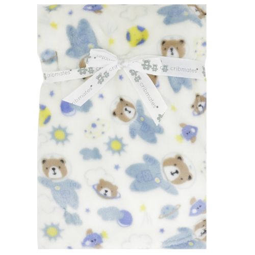 Set de 4 frazadas con estampado para bebé