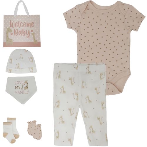 Set de regalo 8 piezas multicolor con estampado para bebé niña