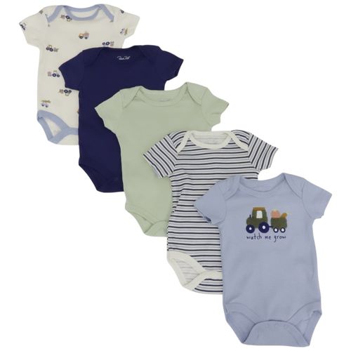 Set de 5 mamelucos multicolor para bebé niño