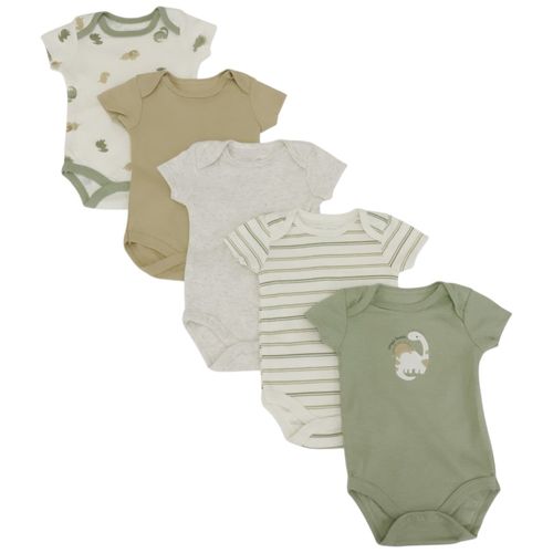 Set de 5 mamelucos multicolor para bebé niño