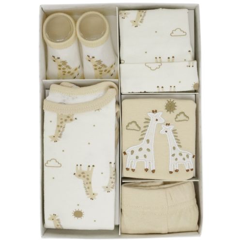 Set de 5 piezas con estampado de jirafas para bebé niña