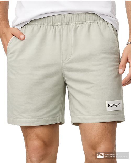 Calzoneta de baño Hurley gris texturizada para hombre