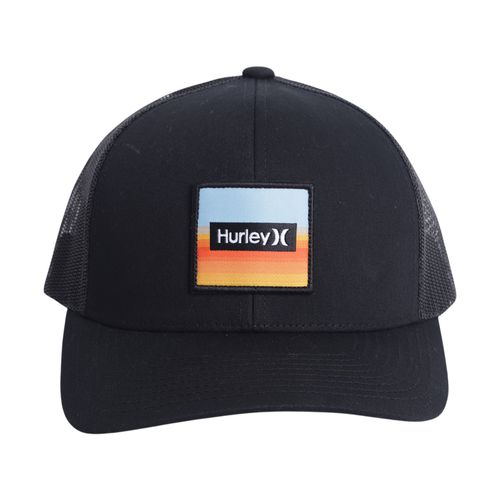 Gorra trucker Hurley negra para hombre