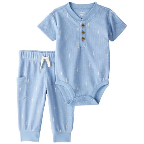 Conjunto azul con estampado para bebé niño