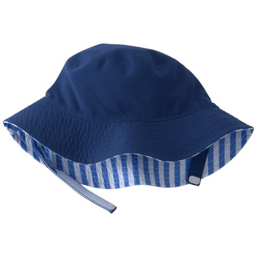 Sombrero bicolor reversible rayado para niño