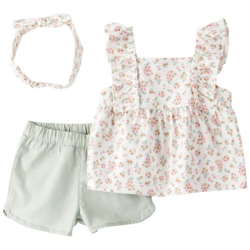Conjunto multicolor de 3 piezas para bebé niña