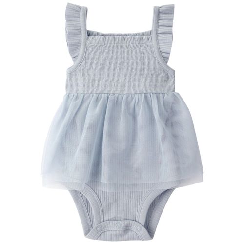 Romper azul para bebé niña