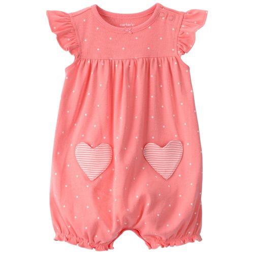 Romper rosado con estampado para bebé niña