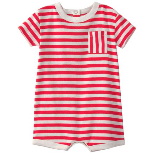 Romper bicolor rayado para bebe niño