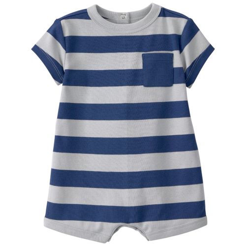 Romper bicolor rayado bebe niño
