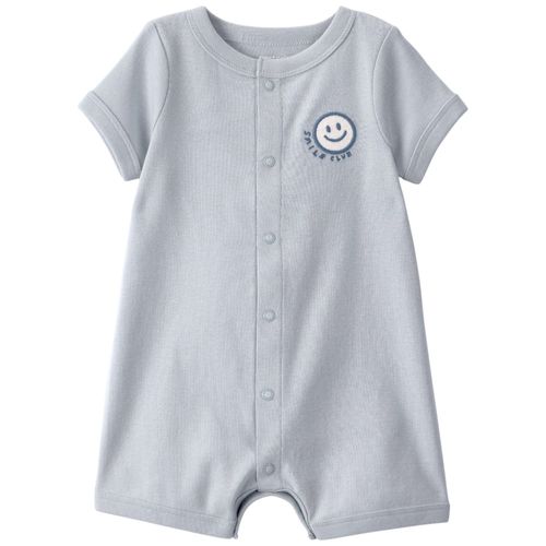 Romper bicolorr azul para bebe niño