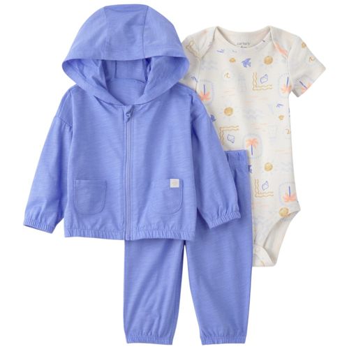 Conjunto de 3 piezas multicolor estampado para bebé niño