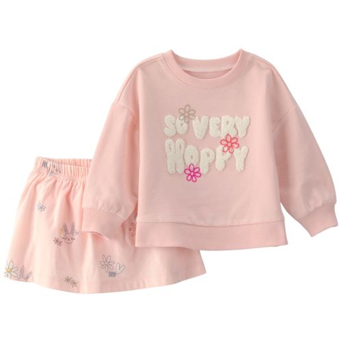 Conjunto de 2 piezas rosado para bebe niña