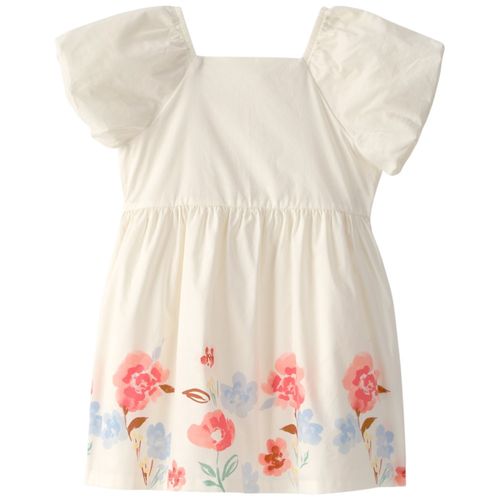 Vestido con estampado floral para niña