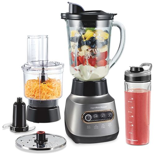 Licuadora 3 en 1 Hamilton Beach 1.4 litros y procesador de alimentos 53800FJ