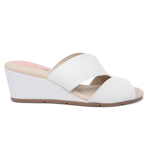 Sandalia casual Nicolle color blanco para mujer