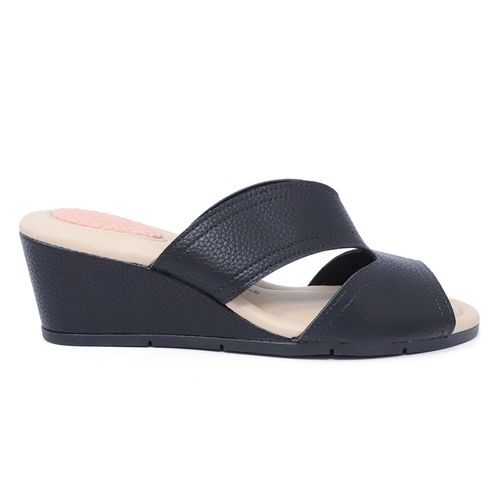 Sandalia casual Nicolle color negro para mujer
