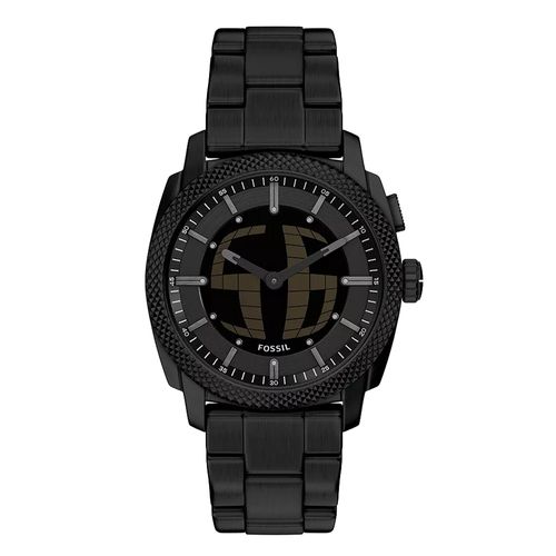 Reloj Fossil análogo digital de acero inoxidable negro para hombre