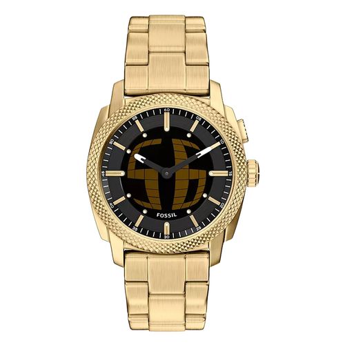 Reloj Fossil análogo digital de acero inoxidable dorado para hombre