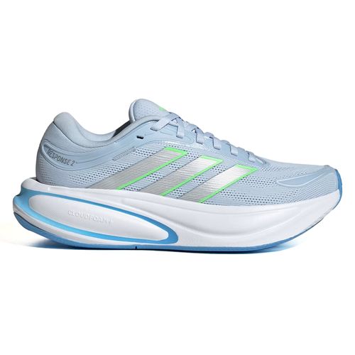 Zapato Adidas Response 2 deportivo celeste para mujer