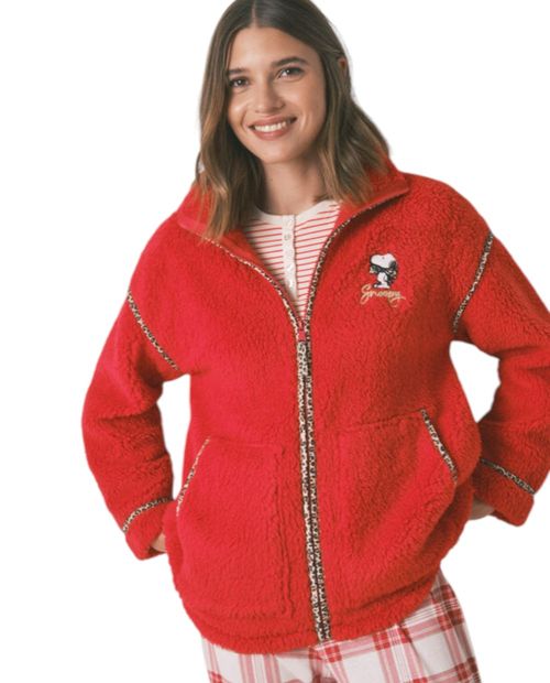 Chaqueta Women Secret bordada de Snoopy para mujer