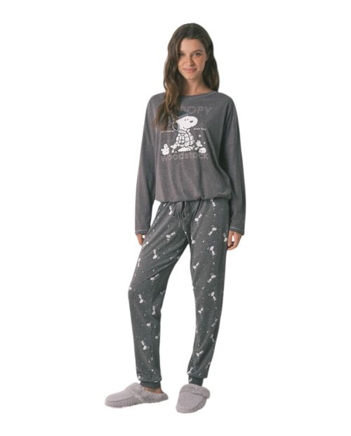 Pijama con pantalón Women Secret estampado de Snoopy para mujer