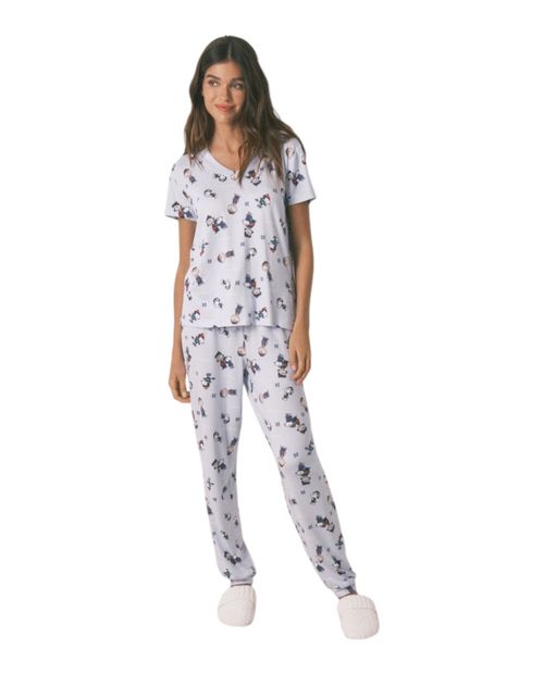 Pijama con pantalón Women Secret estampada Peanuts para mujer