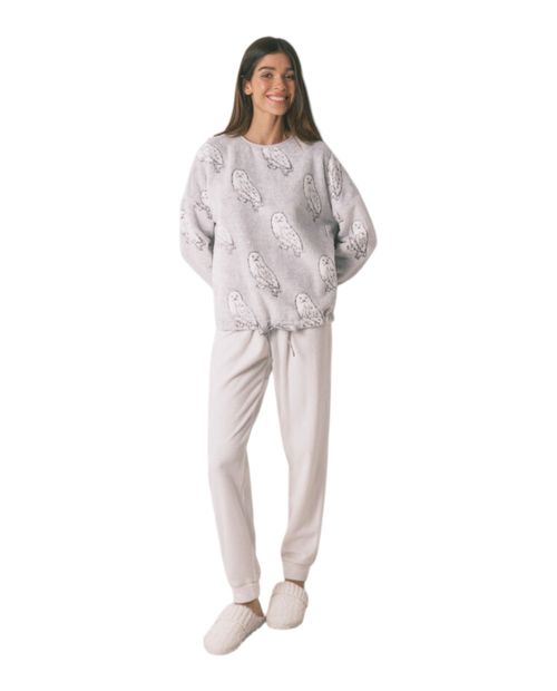 Pijama con pantalón Women Secret bordado para mujer