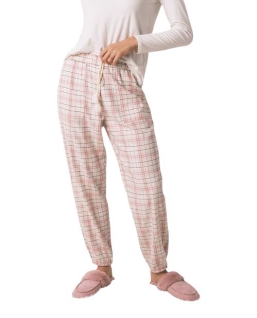 Pantalón de pijama Women Secret cuadriculado cintura alta para mujer