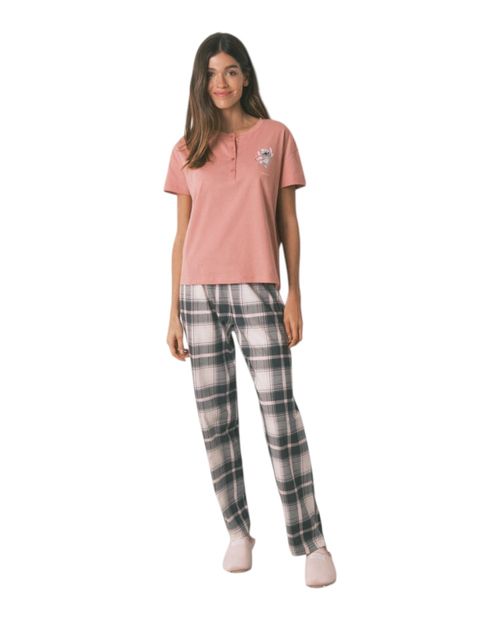 Pijama con pantalón Women Secret estampado de Stitch para mujer